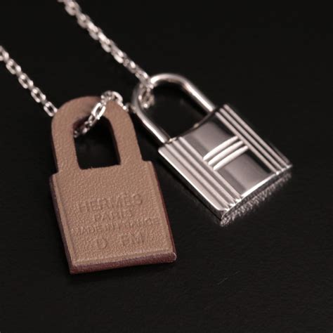 hermes lock necklace